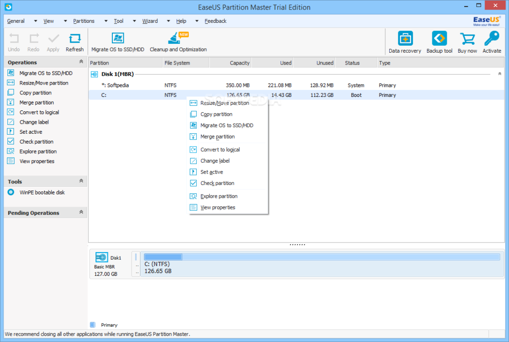 How to Repair the High WSAPPX Processor by EaseUS Partition Master